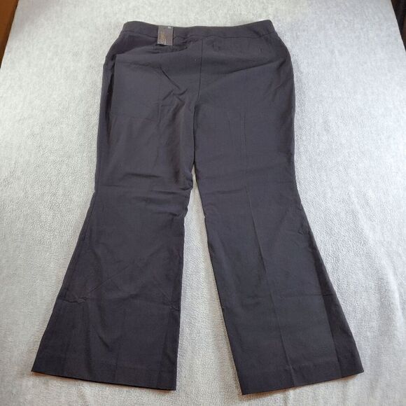 Lane Bryant Pants Womens 16P Black Bootcut Flare Casual Flat Front Regular Fit - Picture 10 of 11